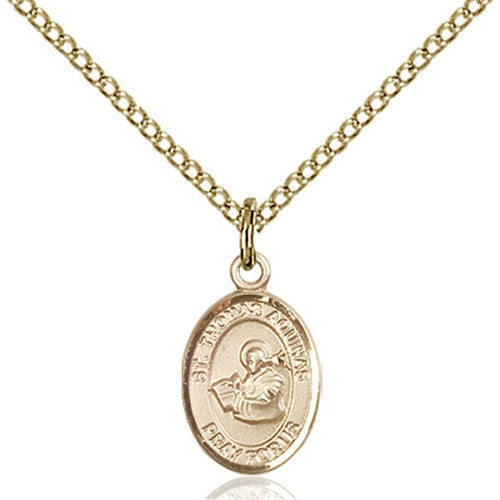 14kt Gold Filled St. Thomas Aquinas Petite Pendant