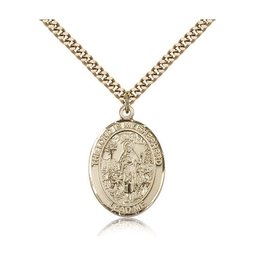 14kt Gold Filled Lord Is My Shepherd Pendant w/ chain