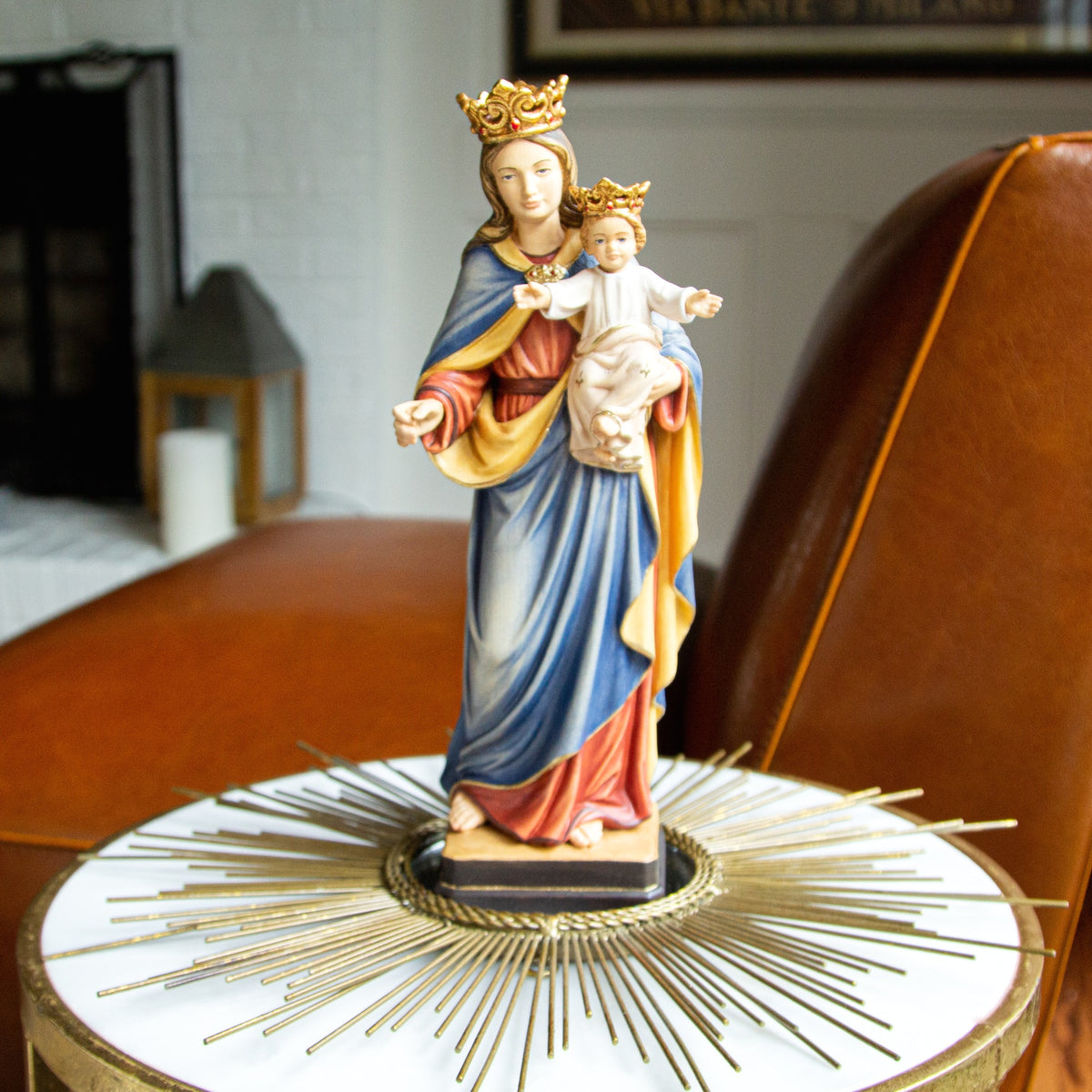 Madonna and Child by Guariento di Arpo Cloister Collection Catholic Icon Plaque