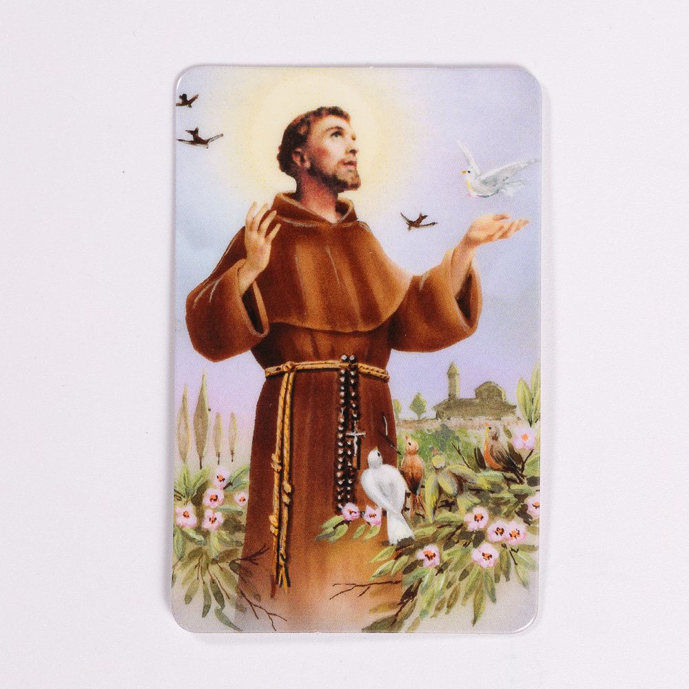 St. Francis Laminated Prayer Card