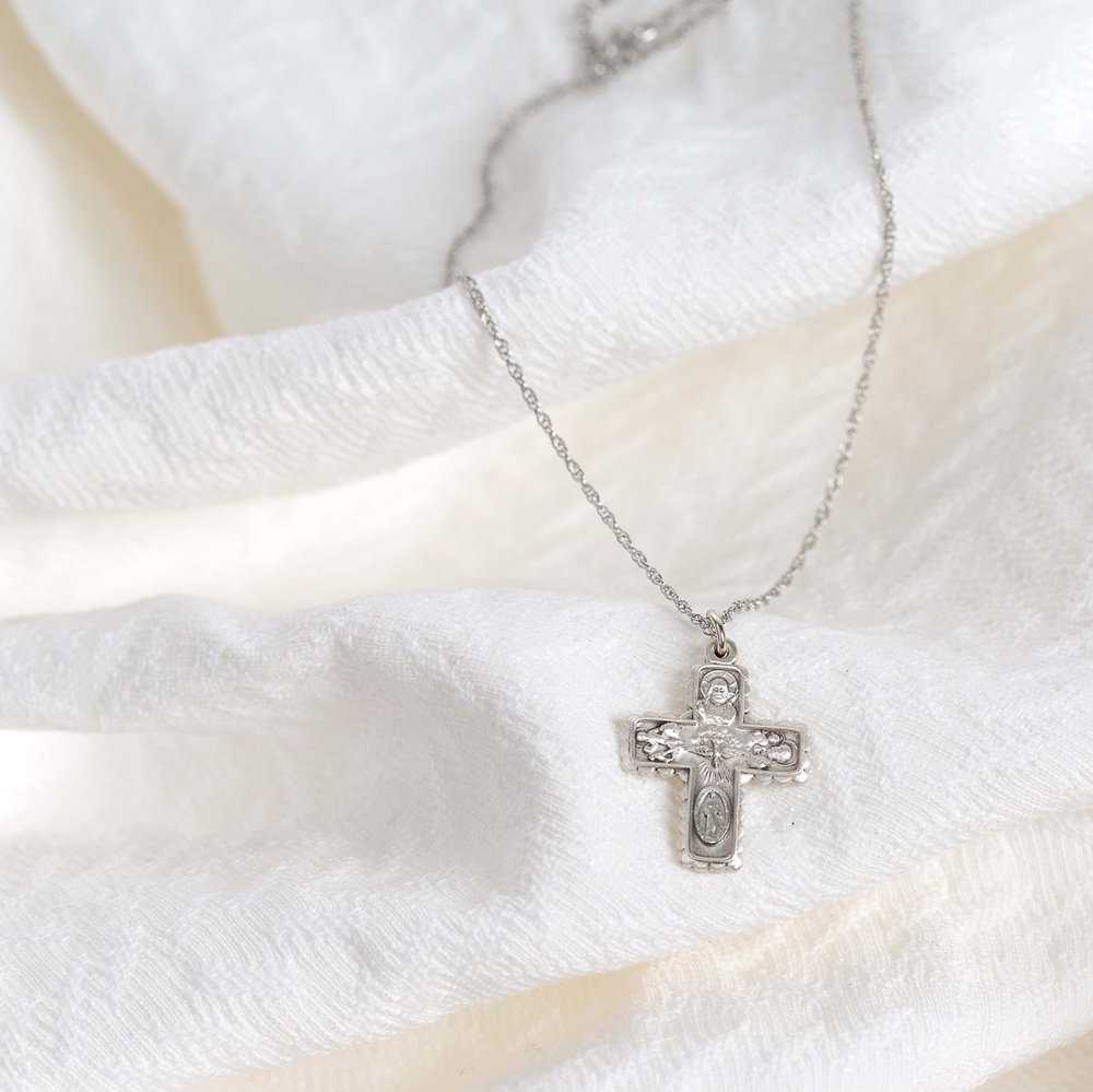 Archive Collection 4-Way Cross Medal Necklace
