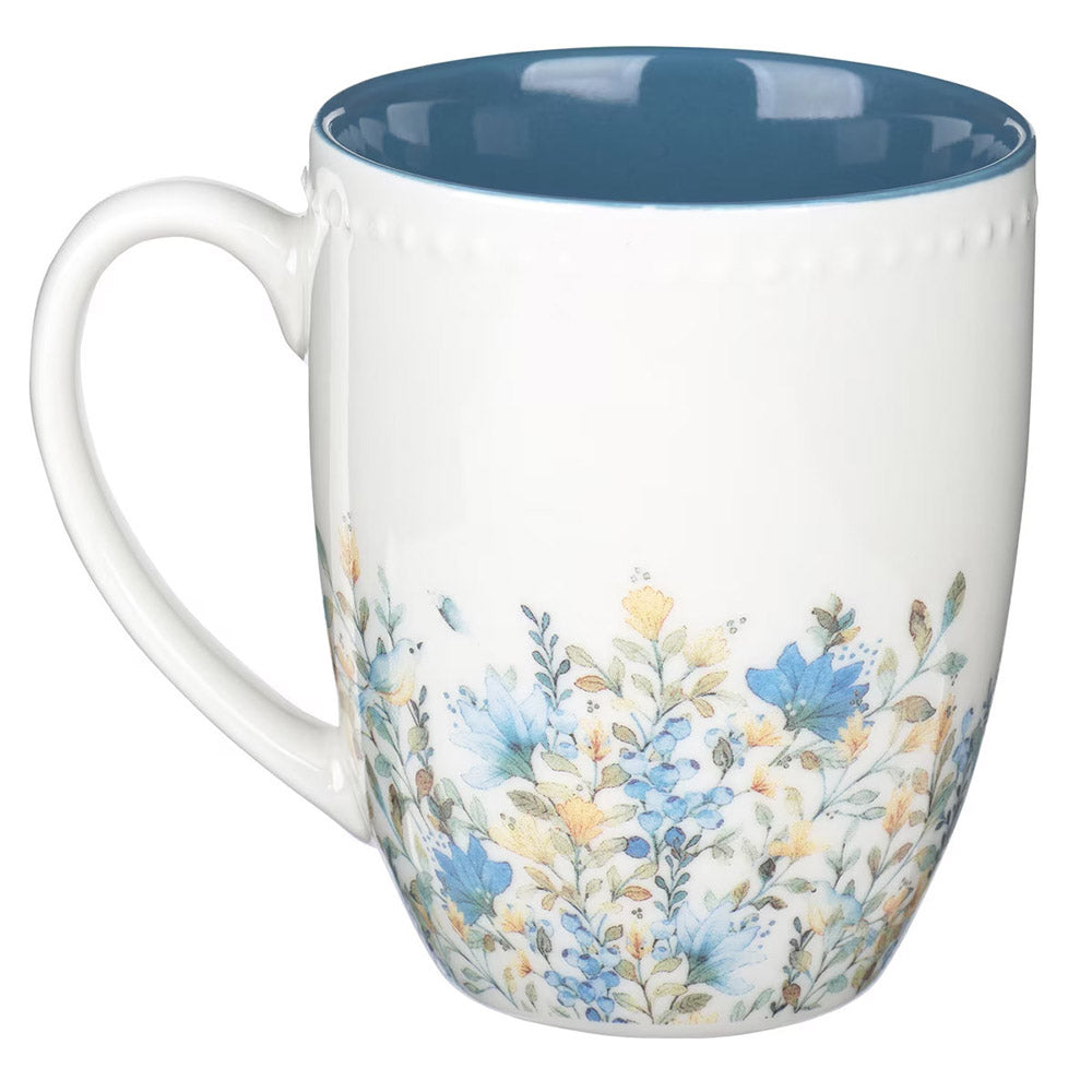 Faith Hope & Love Petite Floral Mugs - Set of 3