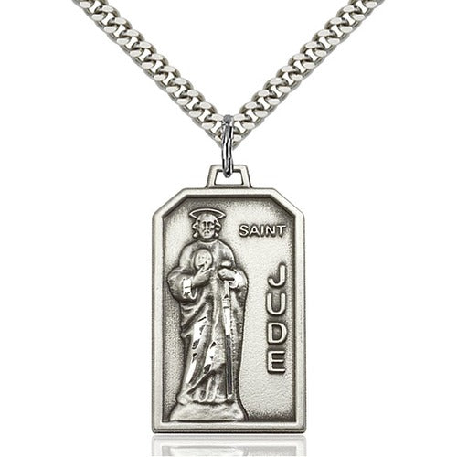 Sterling Silver St. Jude Pendant - 2508320