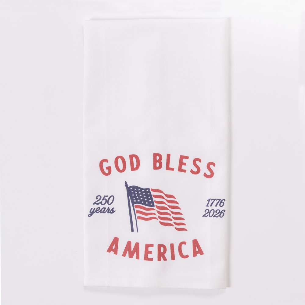 God Bless America 250th Commemorative Dish Towel