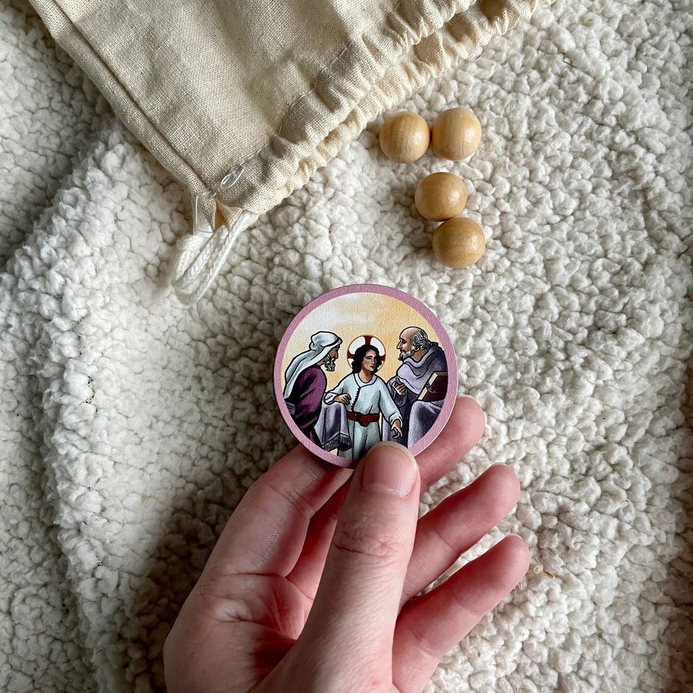 Gather and Pray Wooden Rosary Board