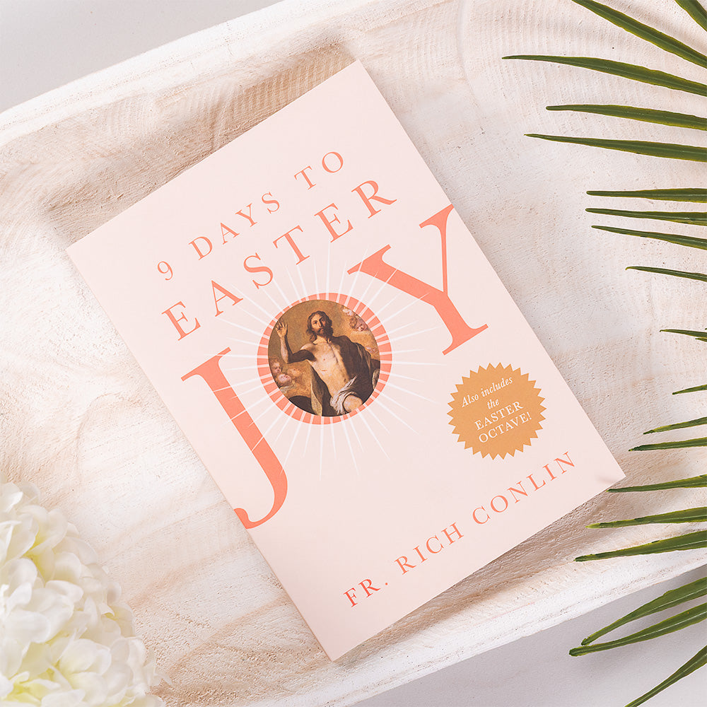 9 Days to Easter Joy Book & Easter Paschal Candle Gift Set