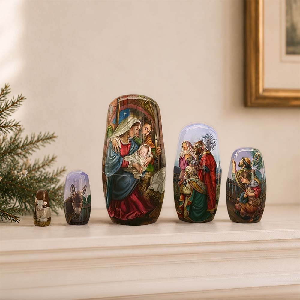 5 Piece Nesting Nativity Set