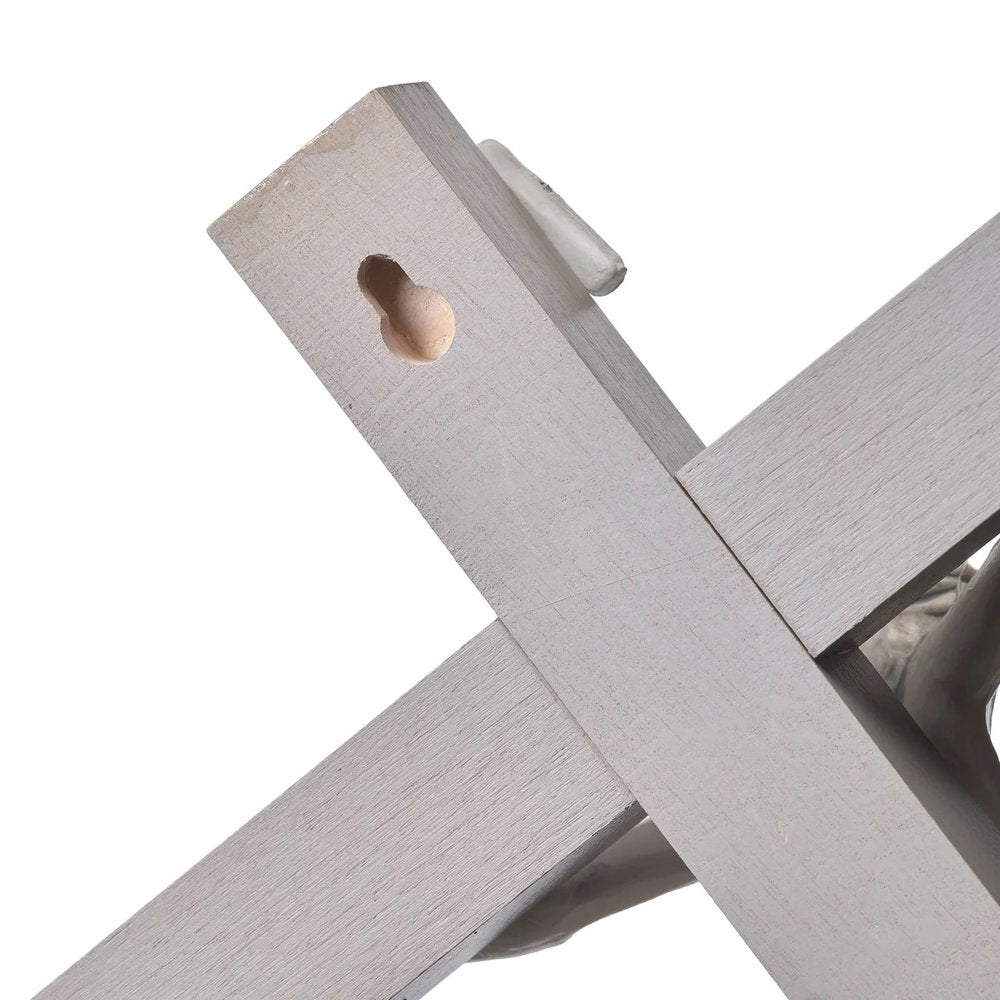 Grey Farmhouse Wall Crucifix - 12"