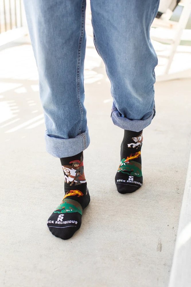 St. George & the Dragon Adult Socks