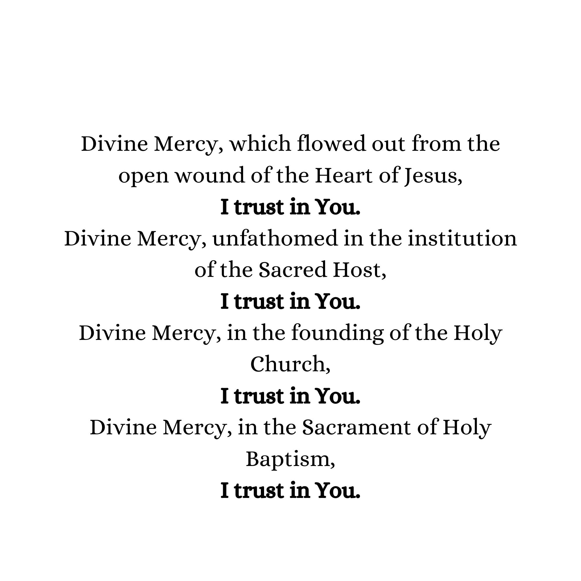 Litanies for Littles: Sacred Heart and Divine Mercy