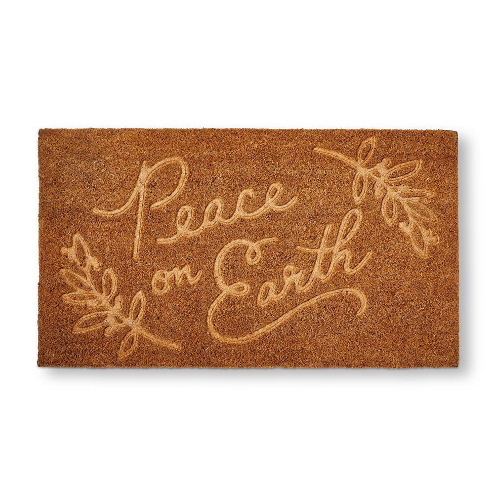 Peace on Earth Coir Mat