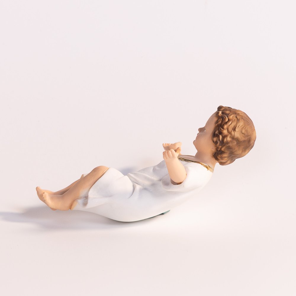 Italian Baby Jesus in Manger - 7"