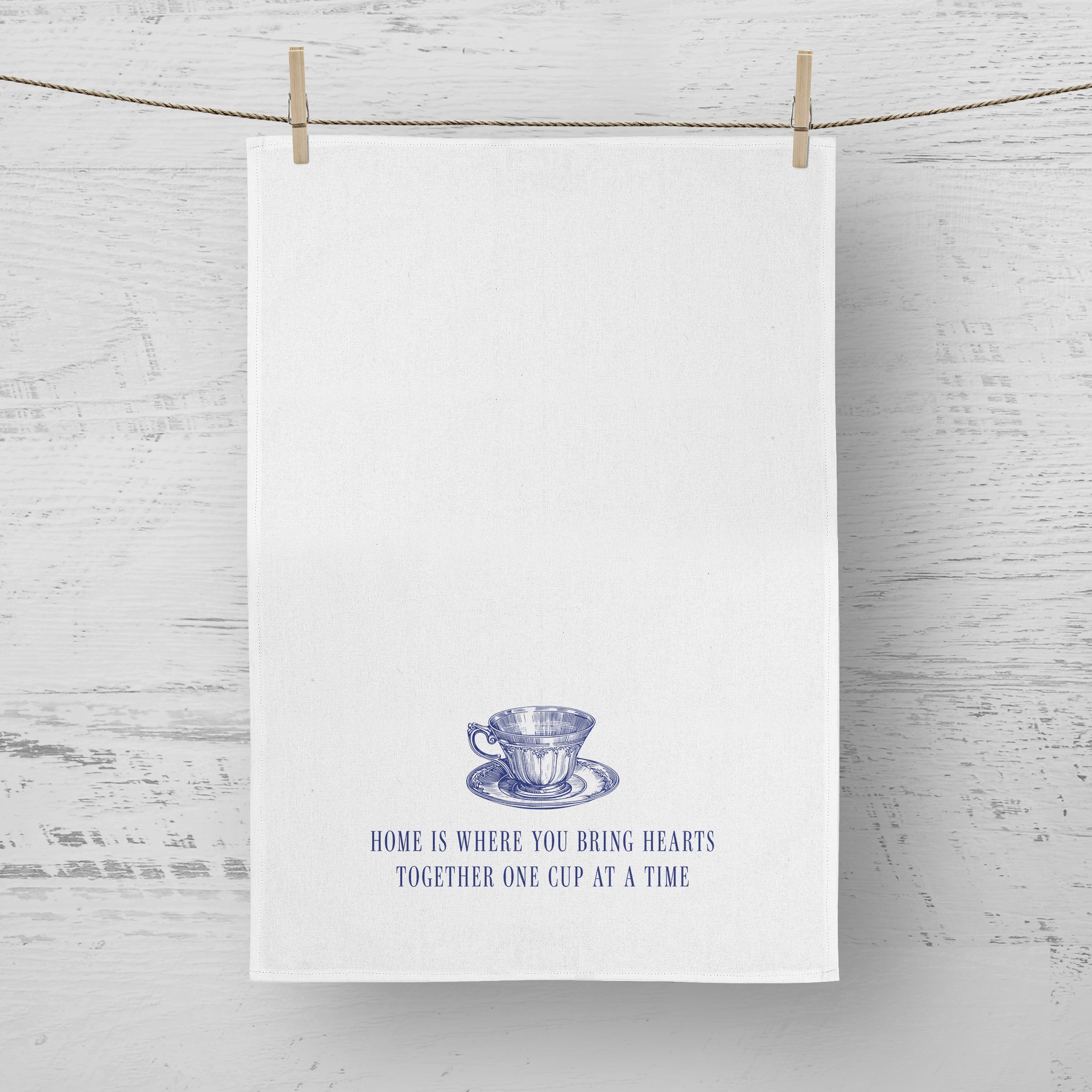 One Cup at a Time Tea Towel