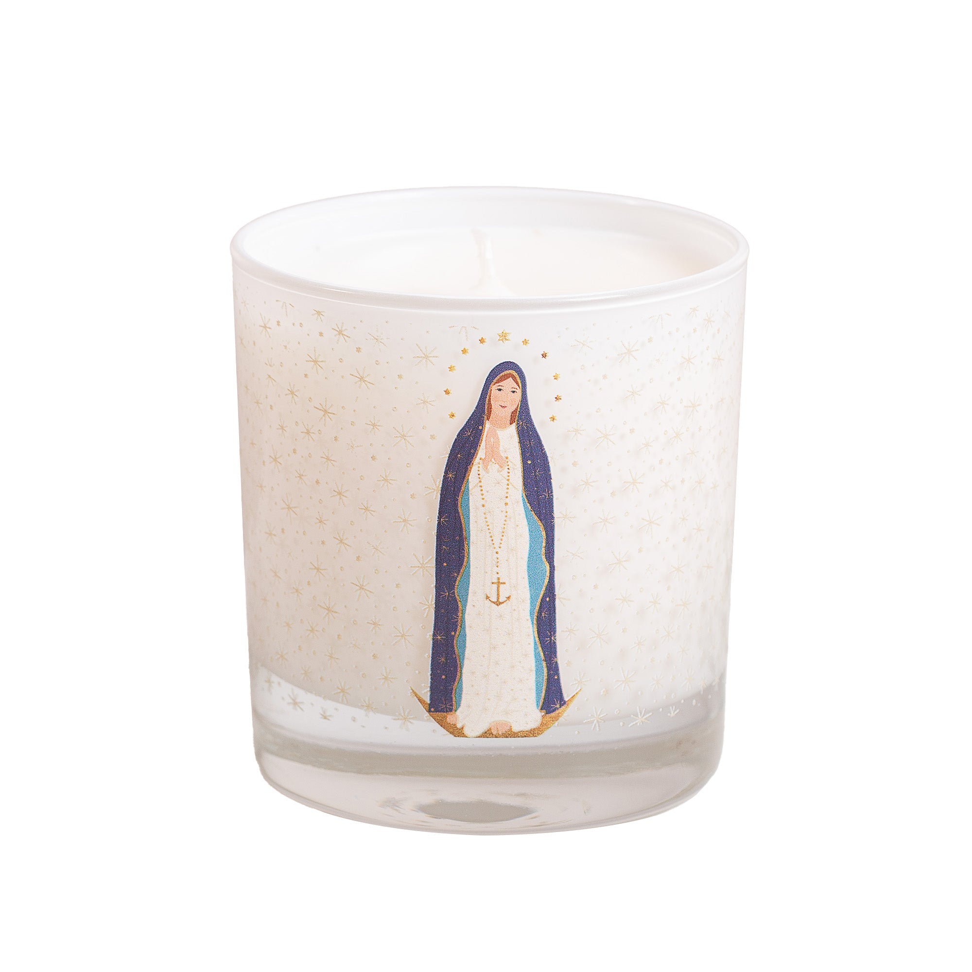 Our Lady Star of the Sea Toile Candle