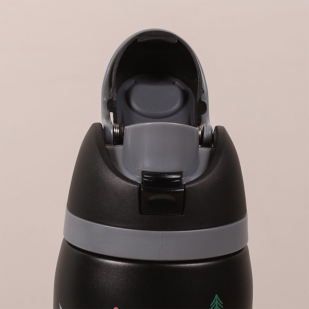Personalized Black Confirmation Adventure Water Bottle