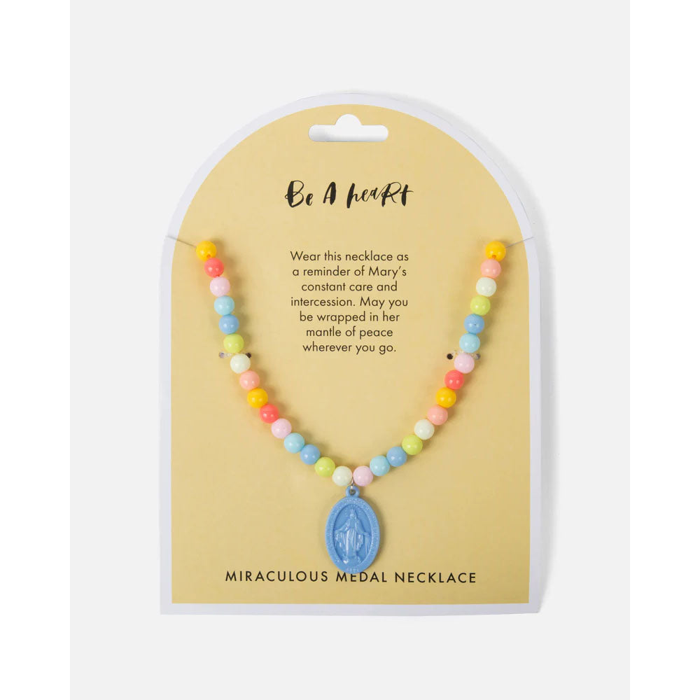 Be A Heart Children's Plastic Miraculous Medal Necklace