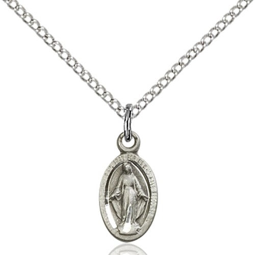 Sterling Silver Miraculous Petite Pendant - 2511355