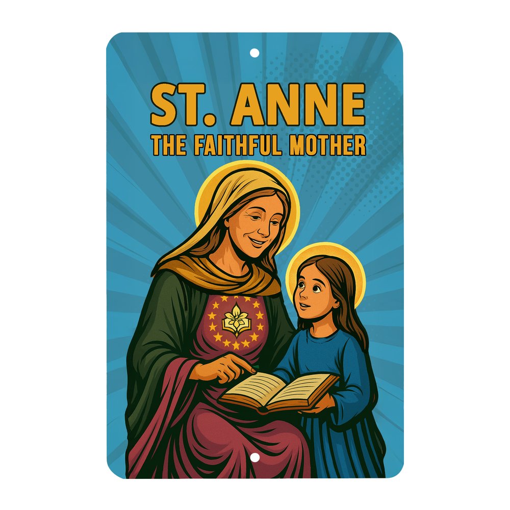 St. Anne Superhero Tin Sign