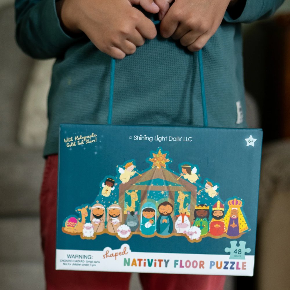 Christmas Nativity Shaped Floor Puzzle
