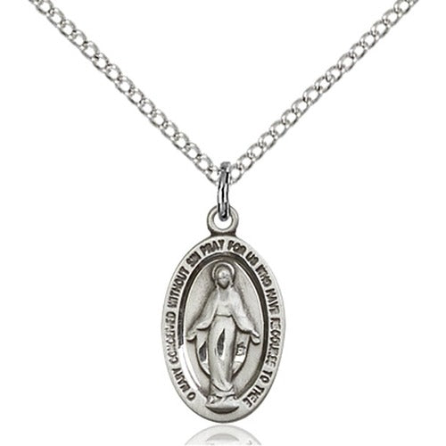 Sterling Silver Miraculous Pendant - 2511359