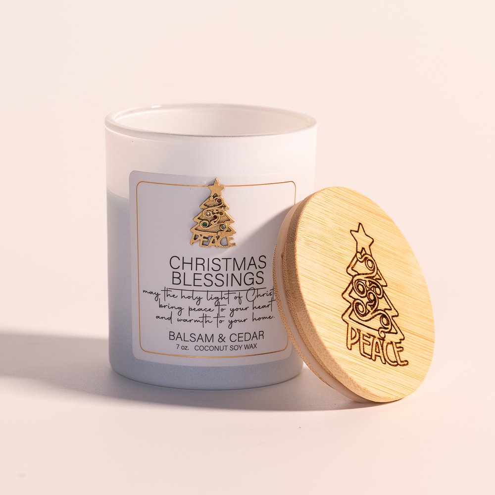 Christmas Blessings Candle - Balsam & Cedar