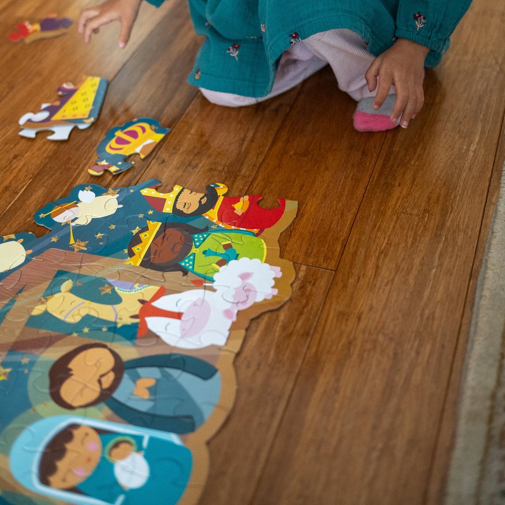 Christmas Nativity Shaped Floor Puzzle