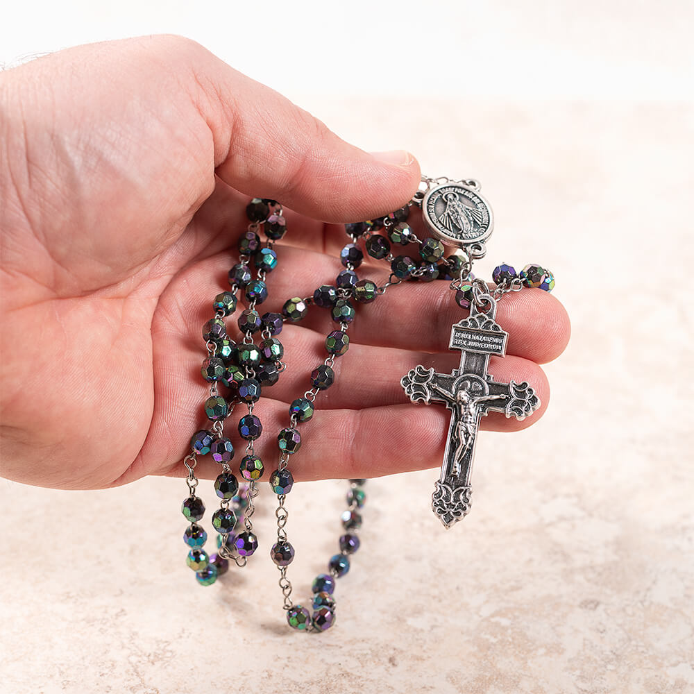Black Crystal 10 Decade 100 Requiem Rosary