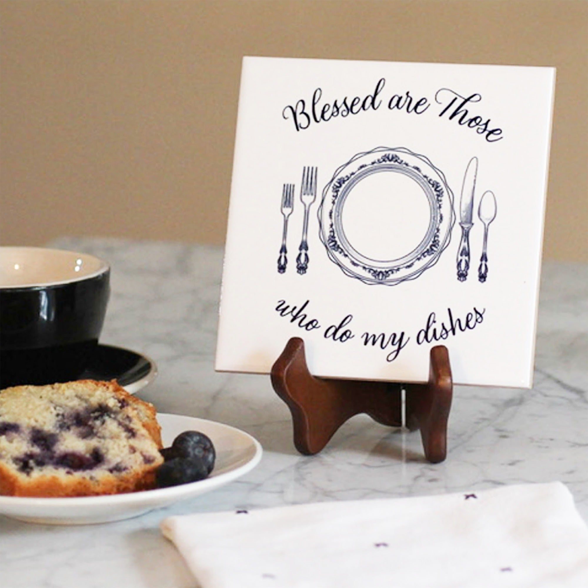 Blessed Are Those Who Do My Dishes Tile
