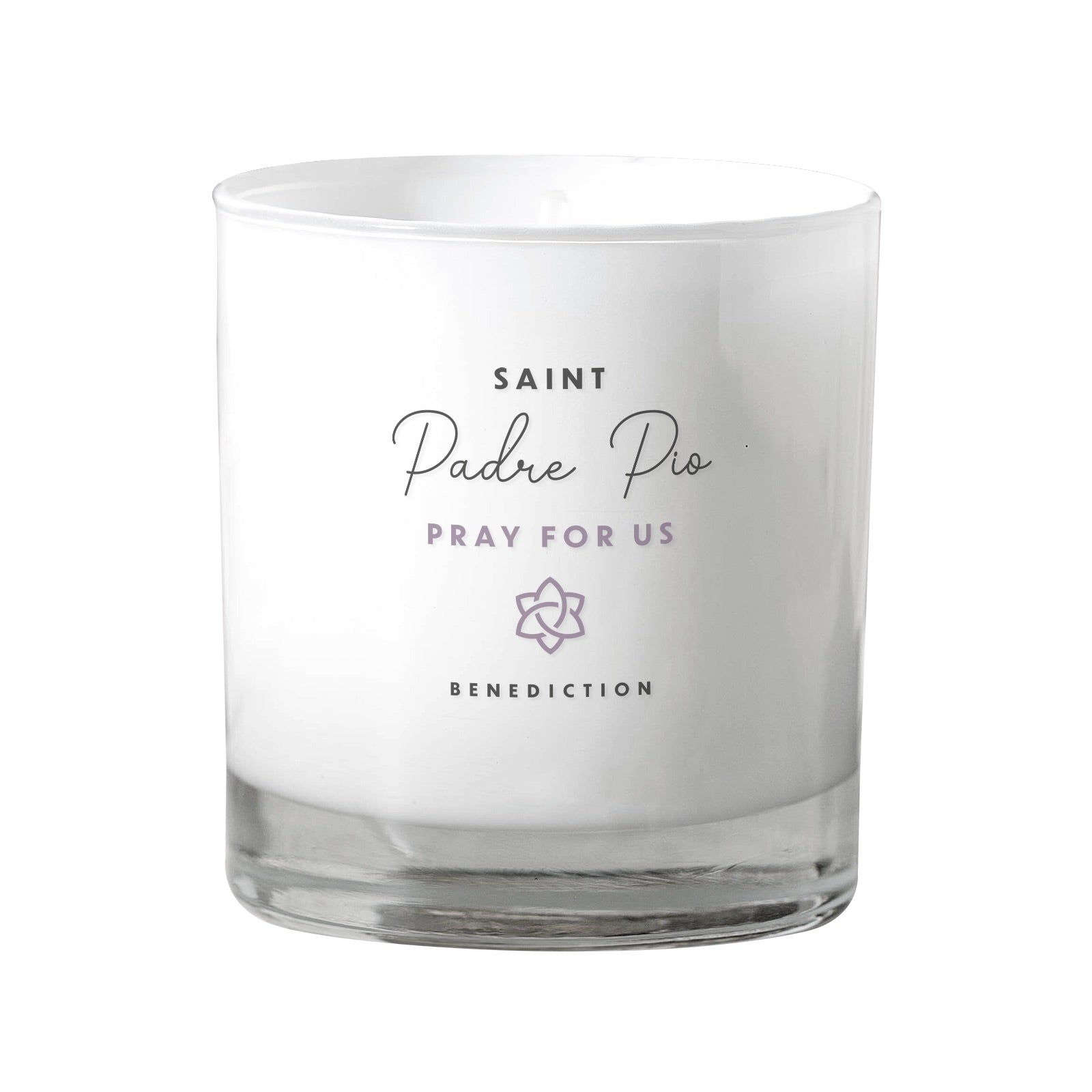 St. Padre Pio White Candle