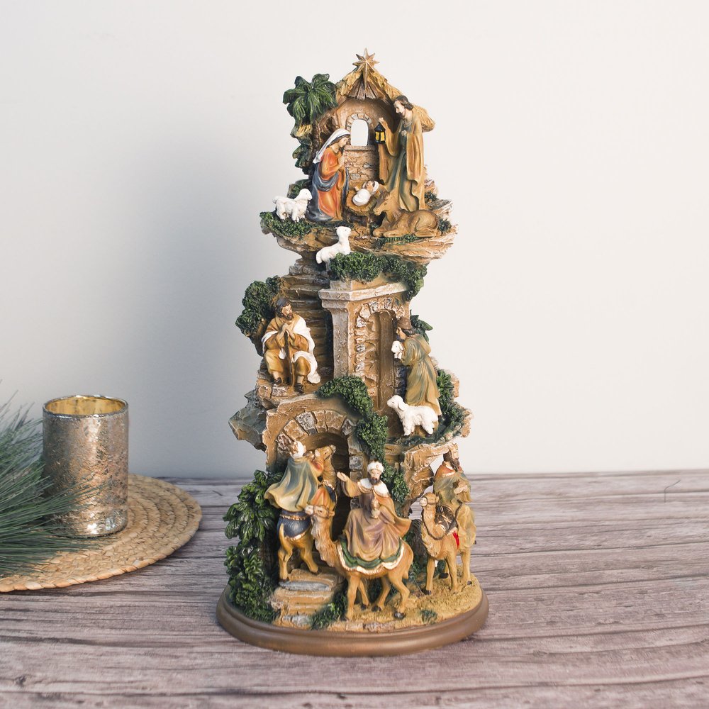 Stacked Nativity Scene - 17"