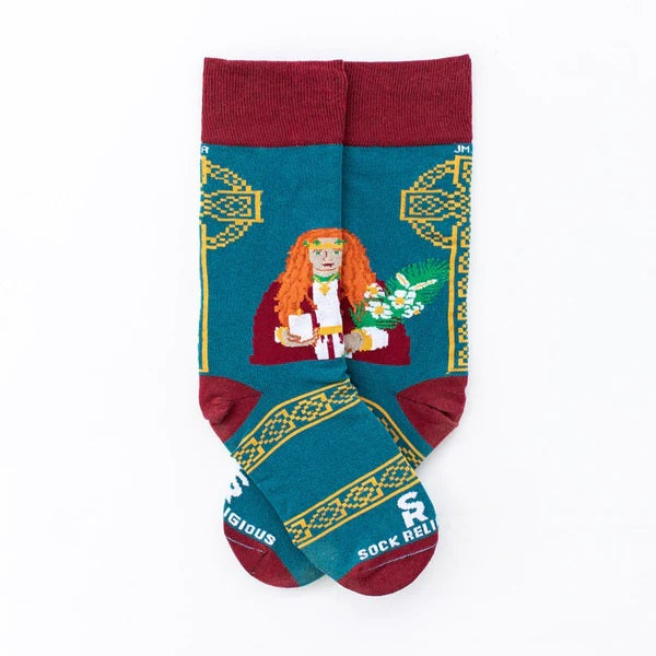 St. Dymphna Adult Socks
