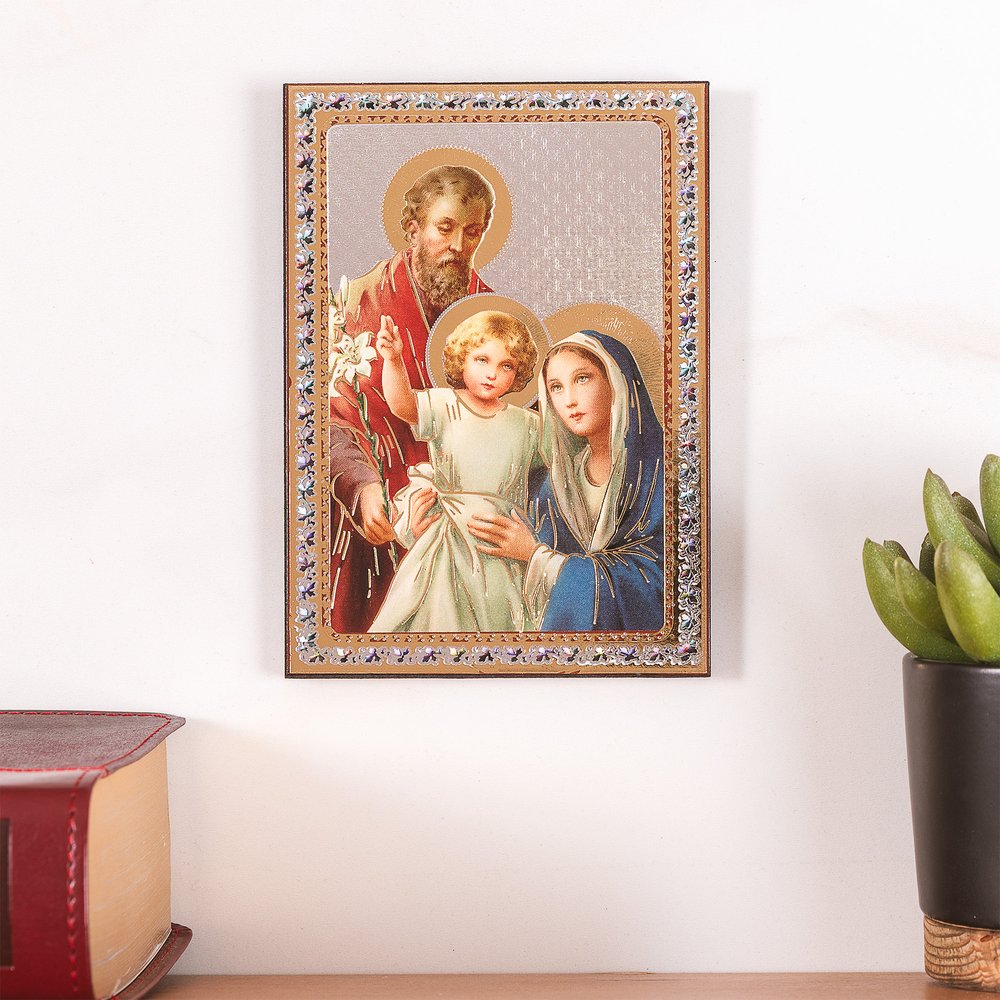 Holy Family Icon Plaque - 5.5"