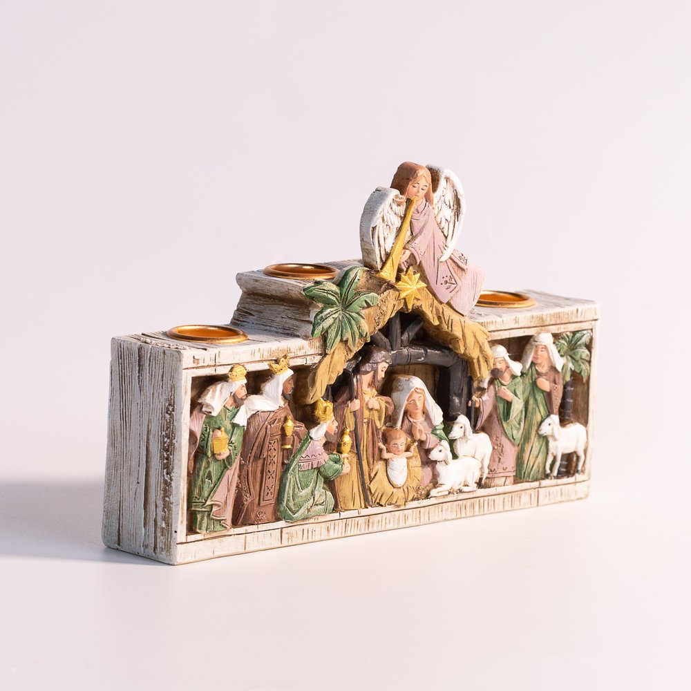Nativity Crèche Advent Candleholder