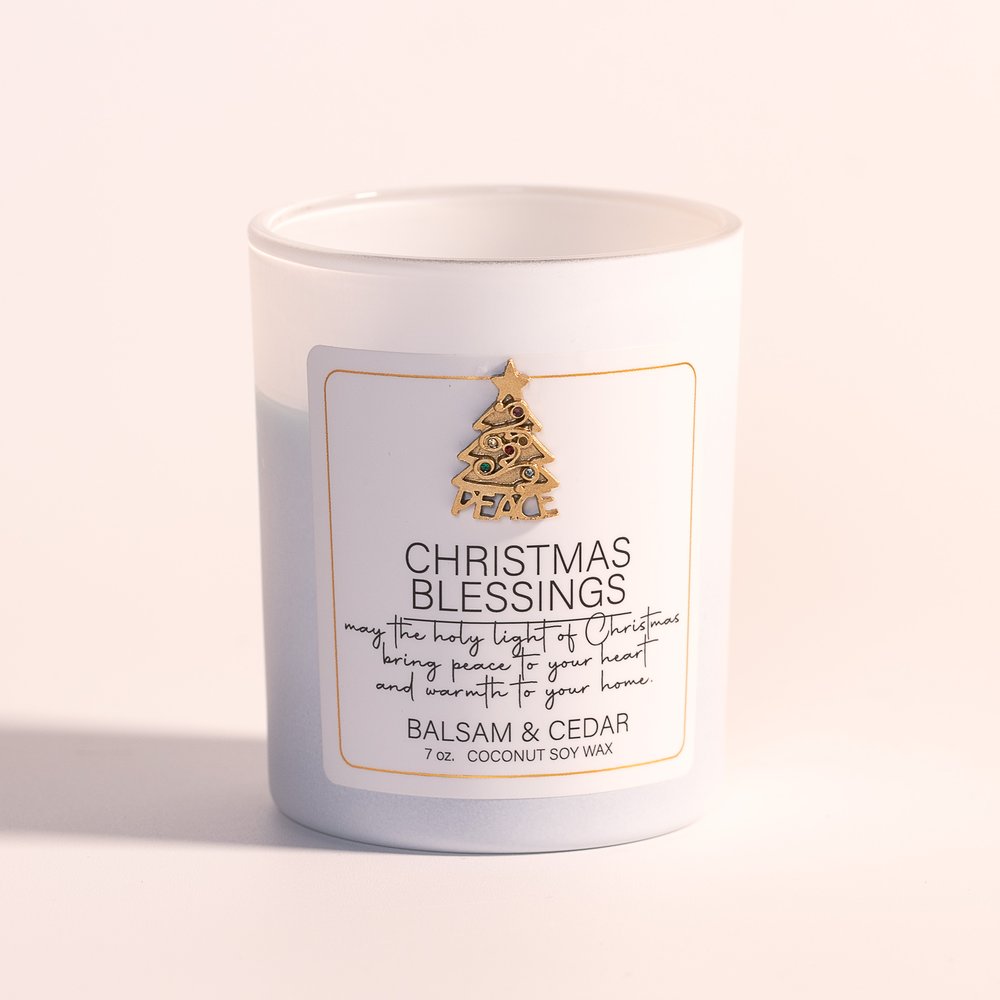 Christmas Blessings Candle - Balsam & Cedar