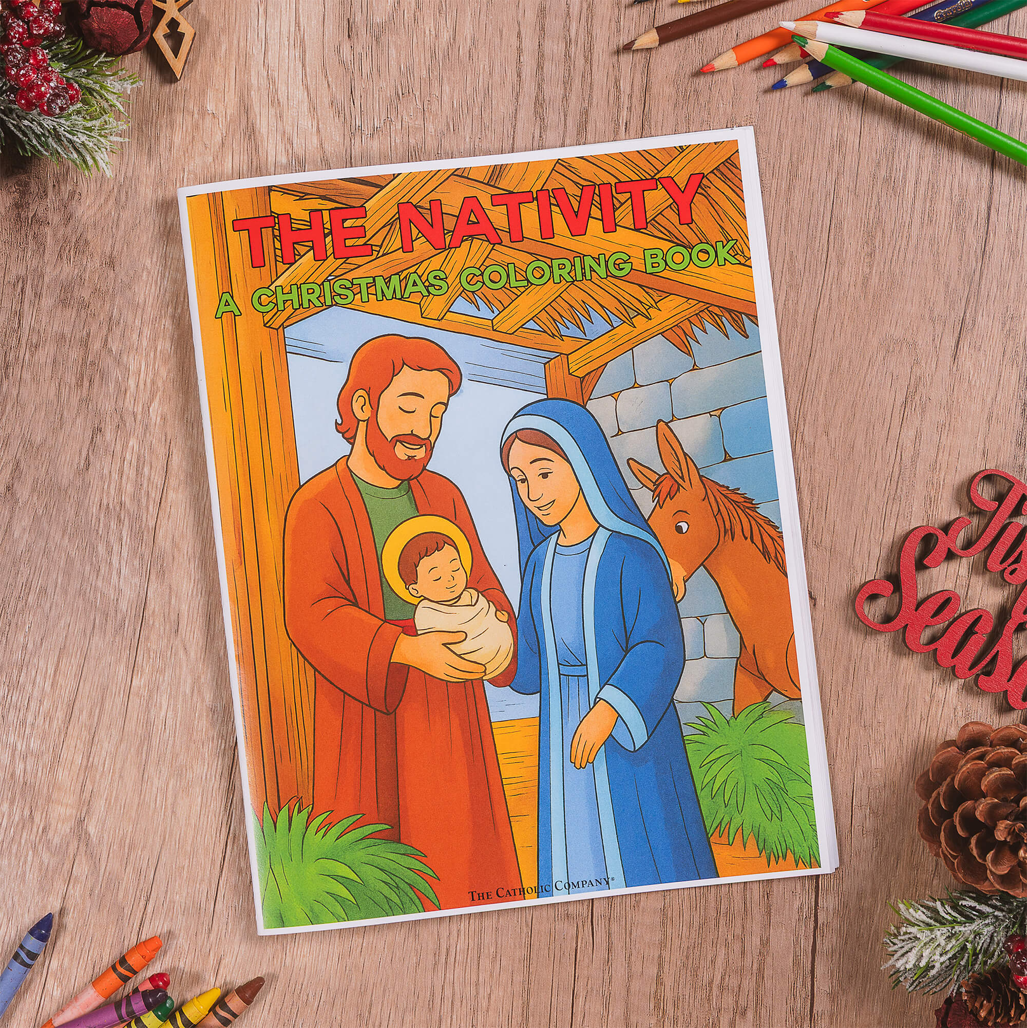 Advent to Christmas Devotional & Coloring Book Family Gift Set