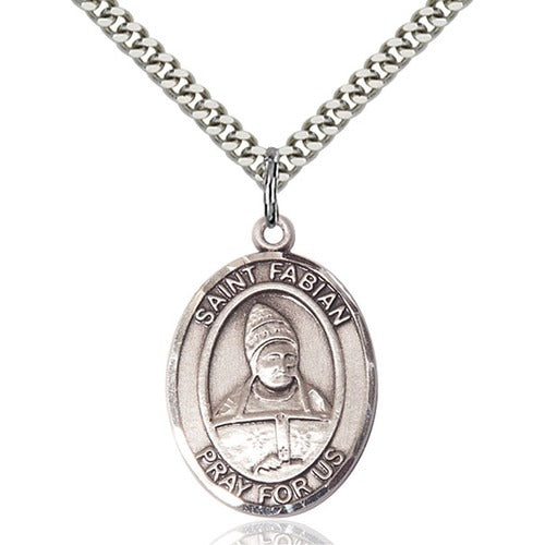 Sterling Silver St. Fabian Pendant