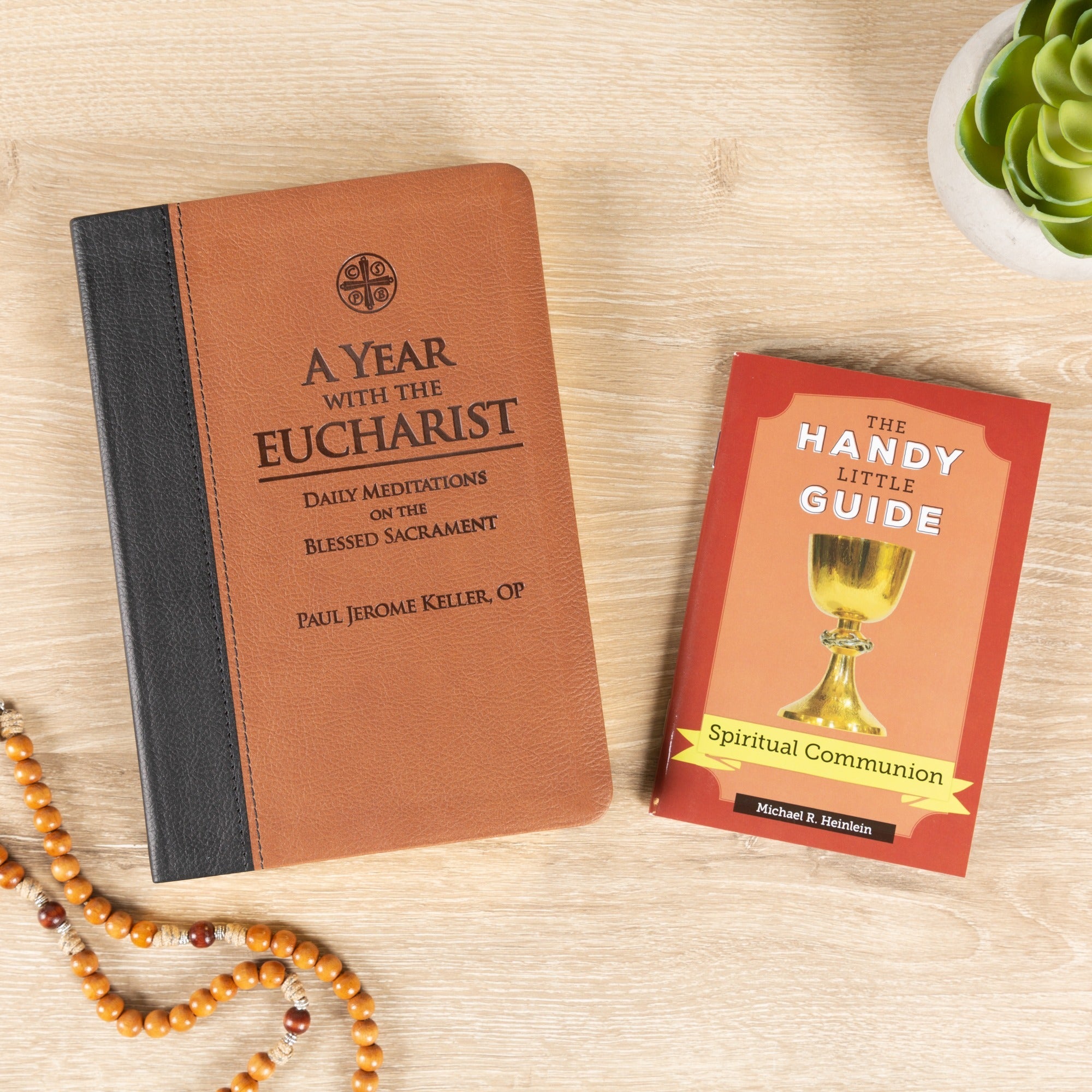 A Year with the Eucharist & The Handy Little Guide to Spiritual Communion (2 Book Set)