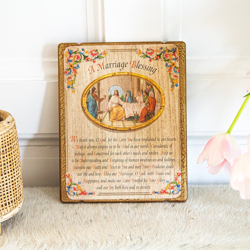 Marriage Blessing Wood Plaque