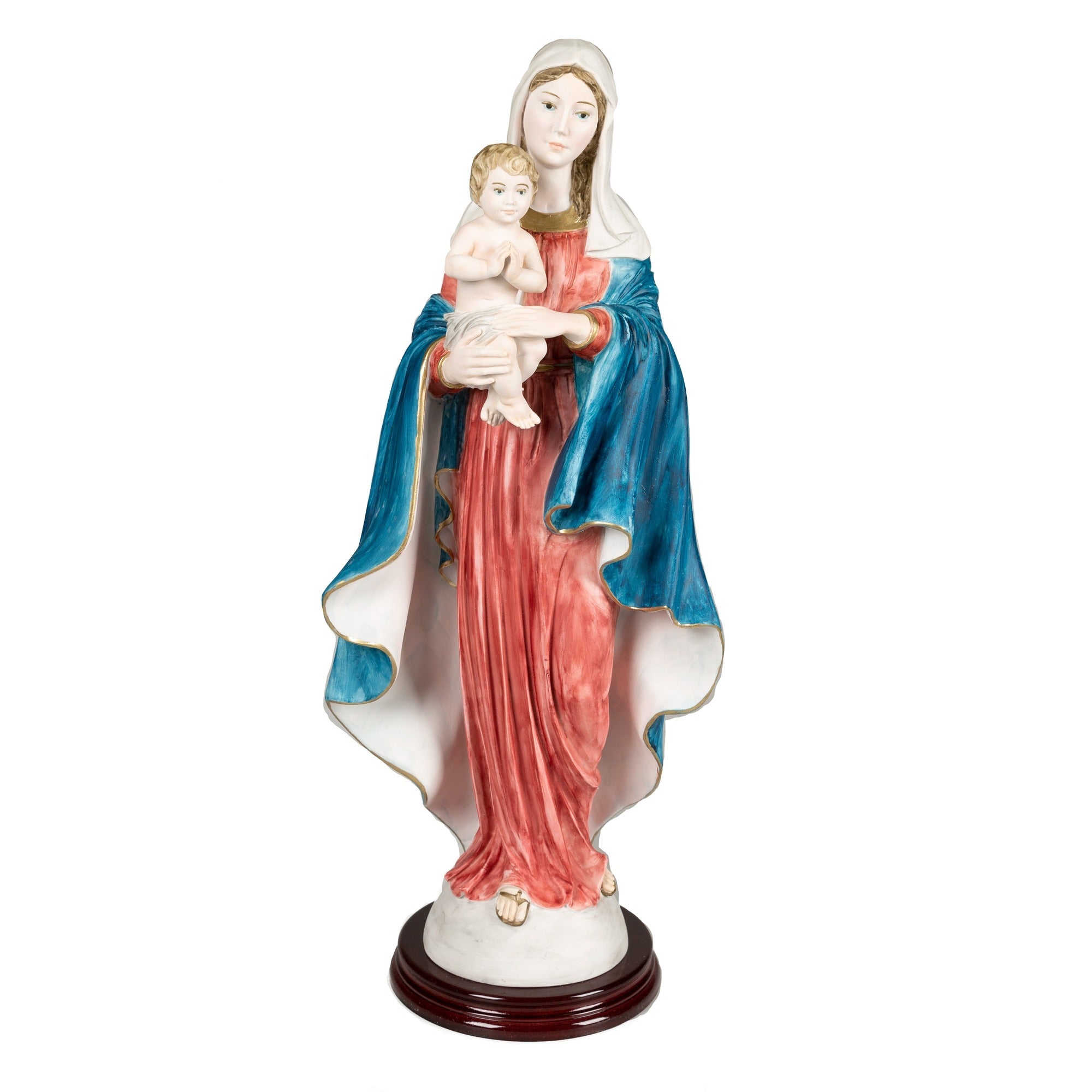 Madonna & Child in Prayer Italian Statue