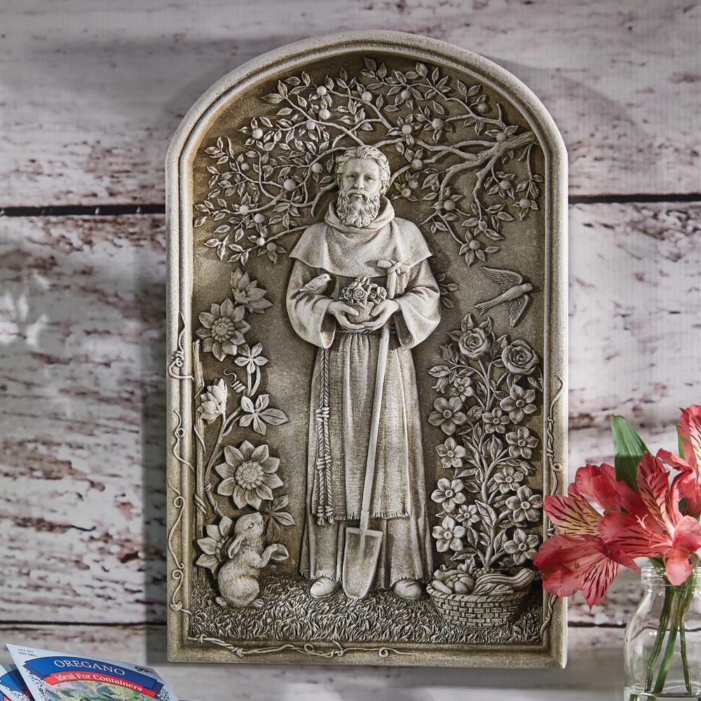 St. Fiacre Garden Plaque, 12"
