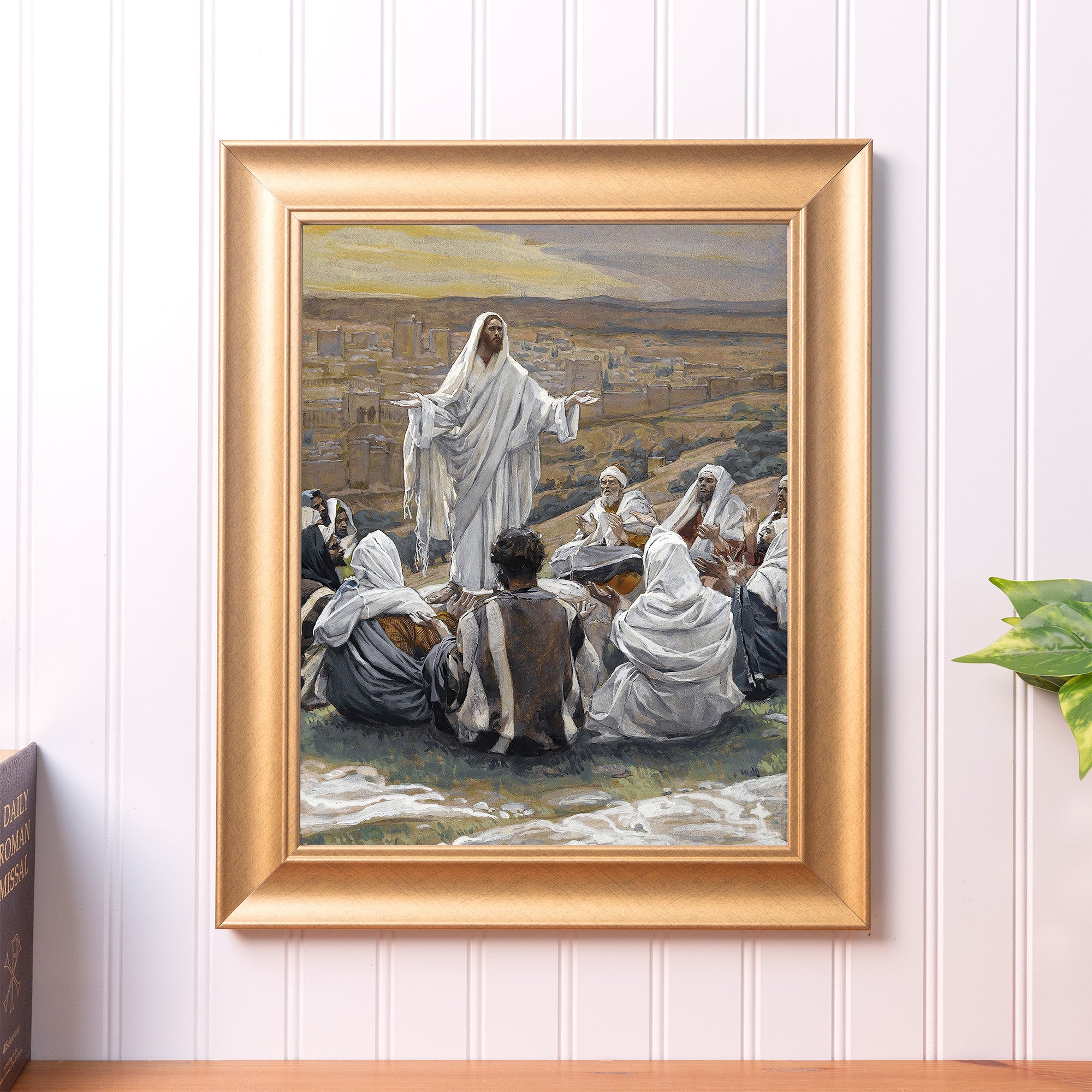 The Lords Prayer Gold Framed Print - Multiple Sizes | The Catholic