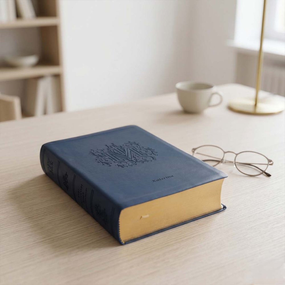 Personalized  Marian Cross Bible