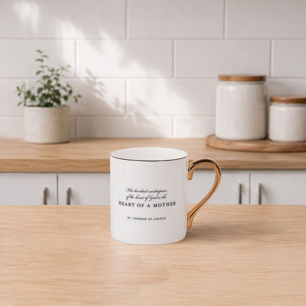 Heart of a Mother St. Thérèse Bone China Mug