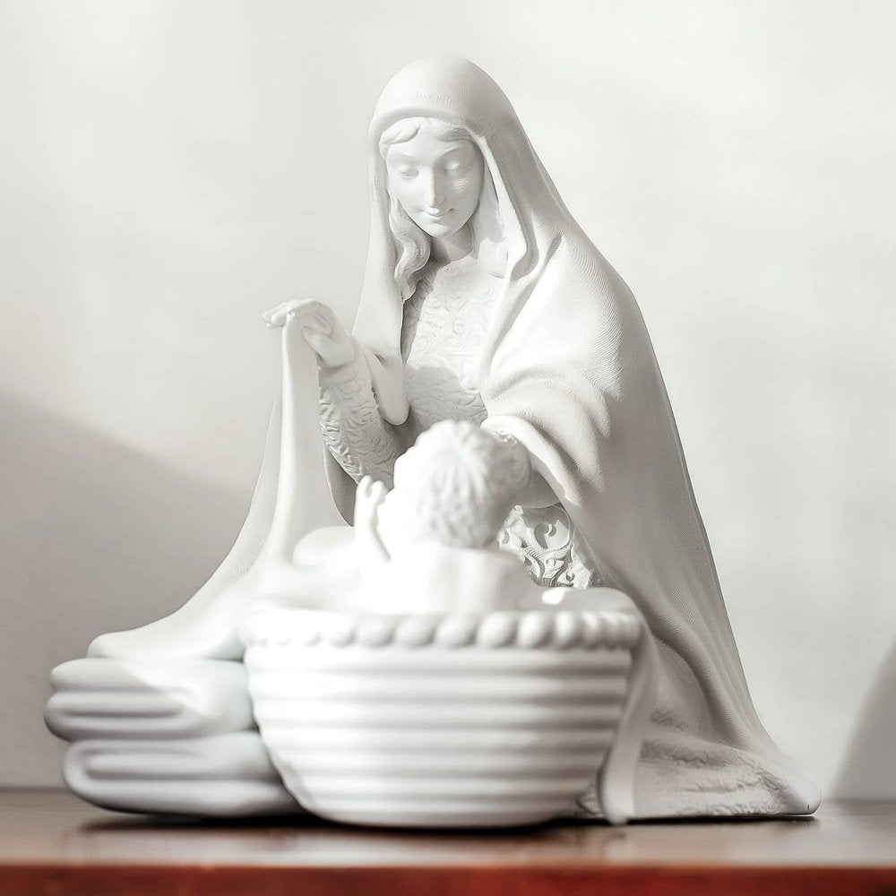 Laundry with Jesus Marian Statue - 6"