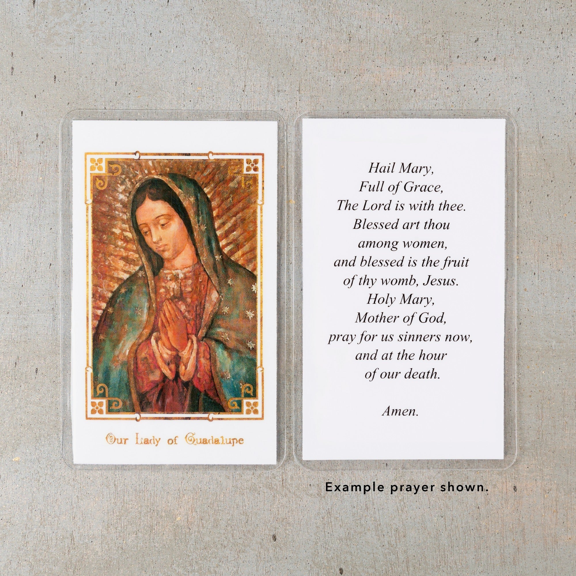 Classic Our Lady of Guadalupe Prayer Card