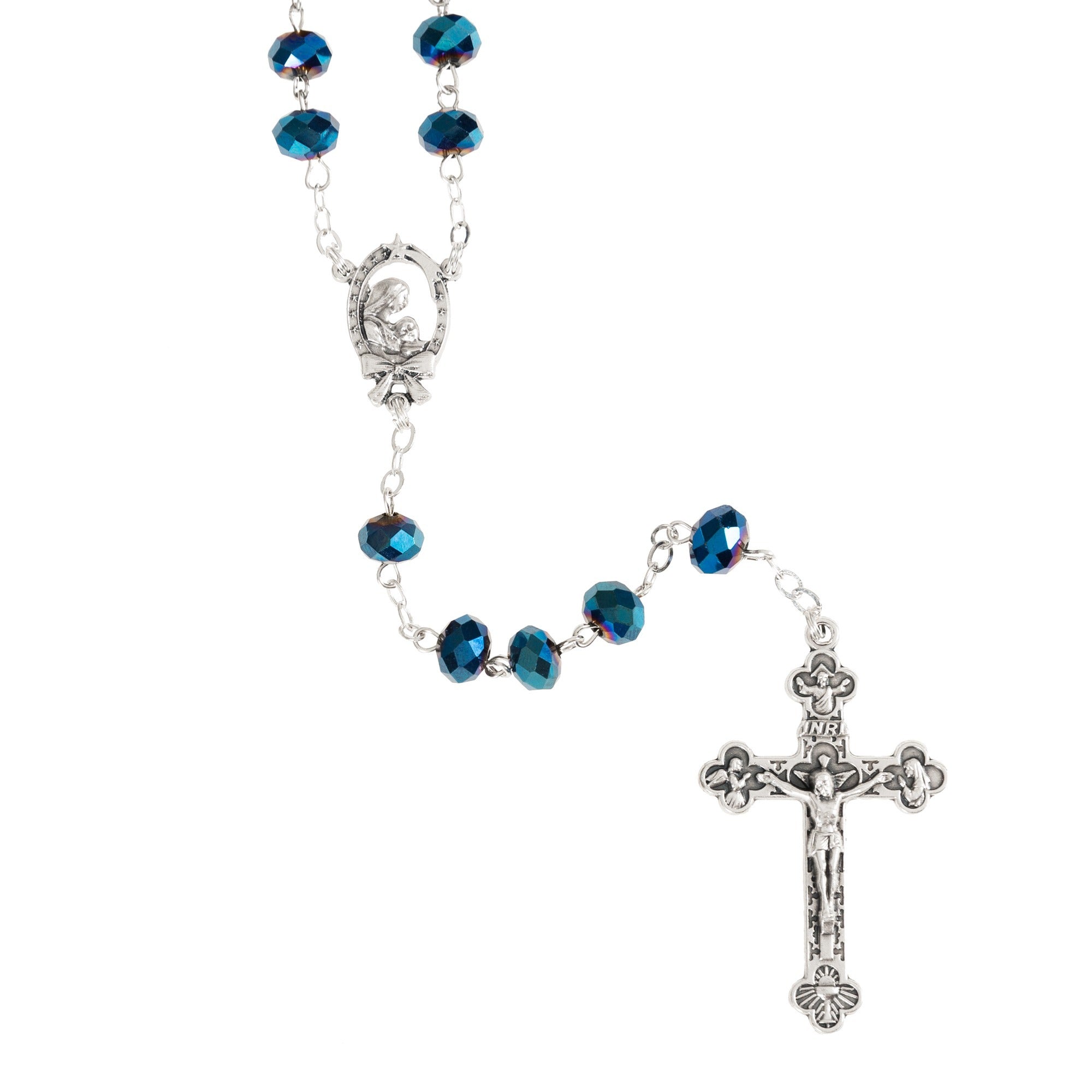 Midnight Blue Crystal Rosary