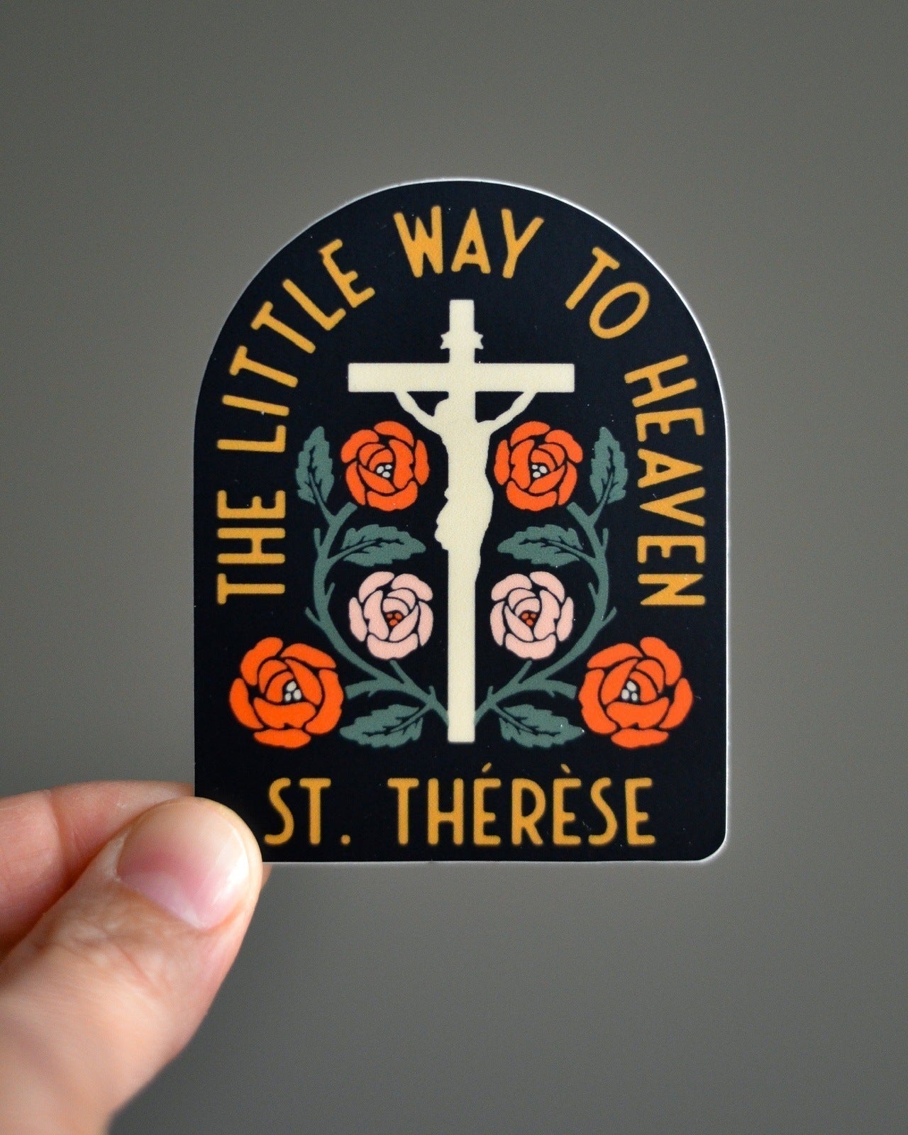St. Thérèse Little Way to Heaven Vinyl Sticker