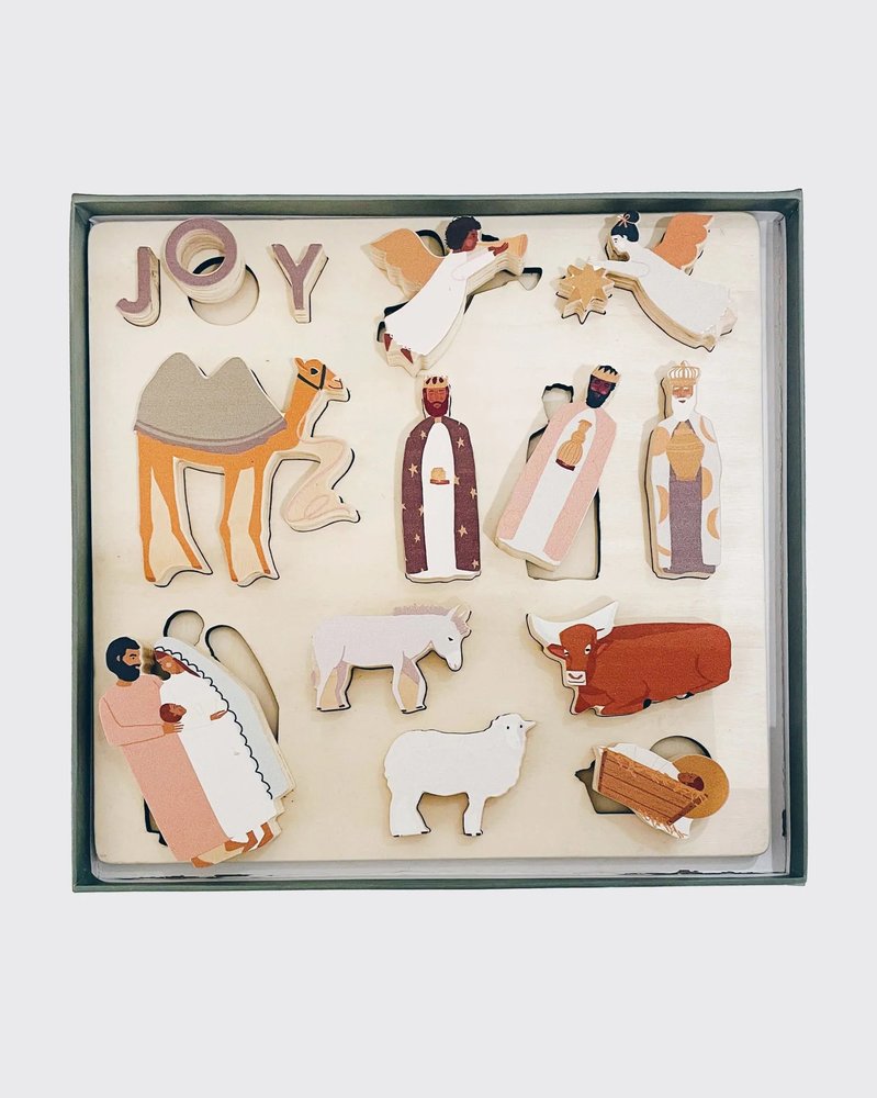 Be A Heart - JOY Wooden Nativity Set & Puzzle