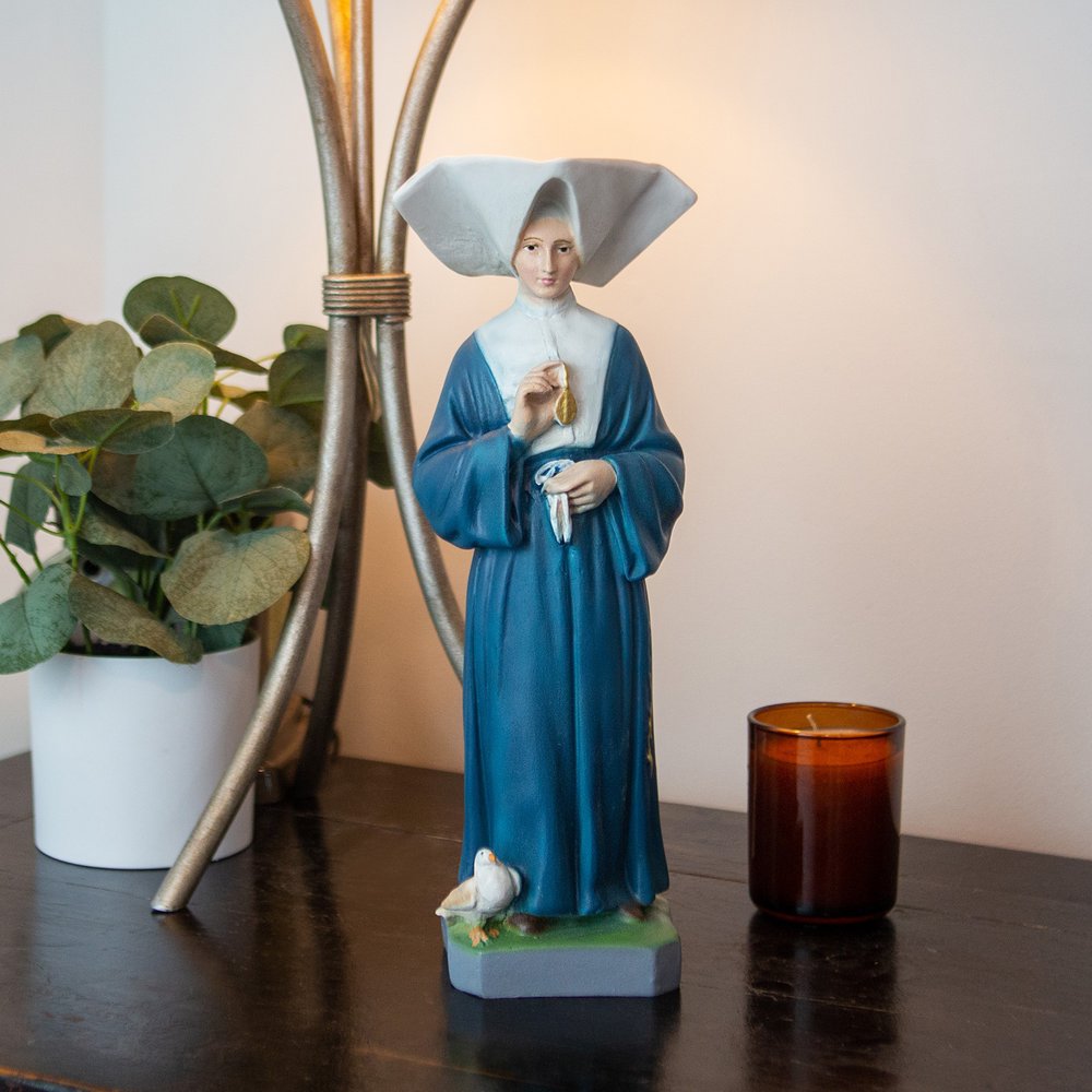 St. Catherine Laboure Antique Finish Statue - 13"