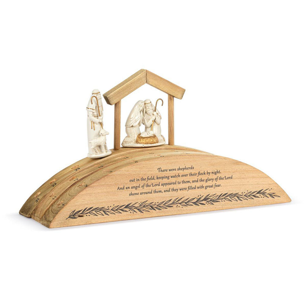 Countdown Shepherds Journey Wooden Advent Calendar